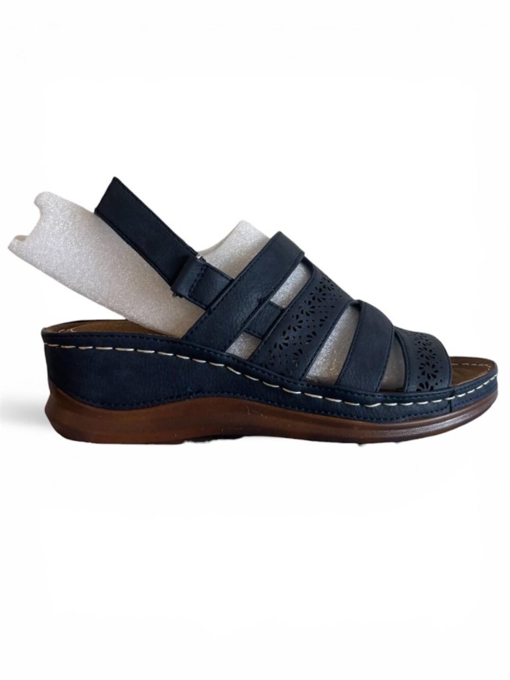 Easy Street Alexi Slingback Wedge Sandals Size 6 P1